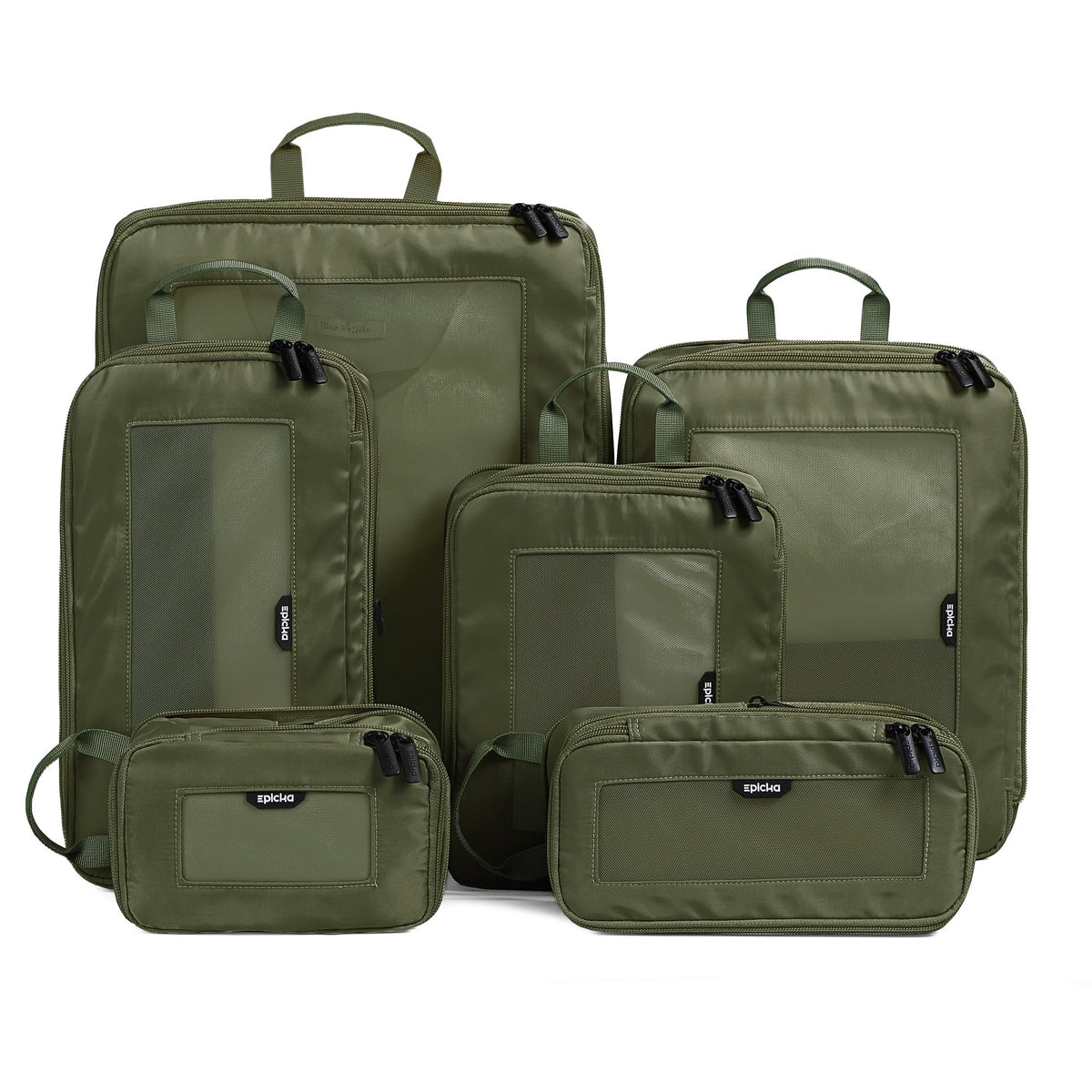 EPICKA TripCozy Compression Packing Cubes, 4 Set, Olive Green
