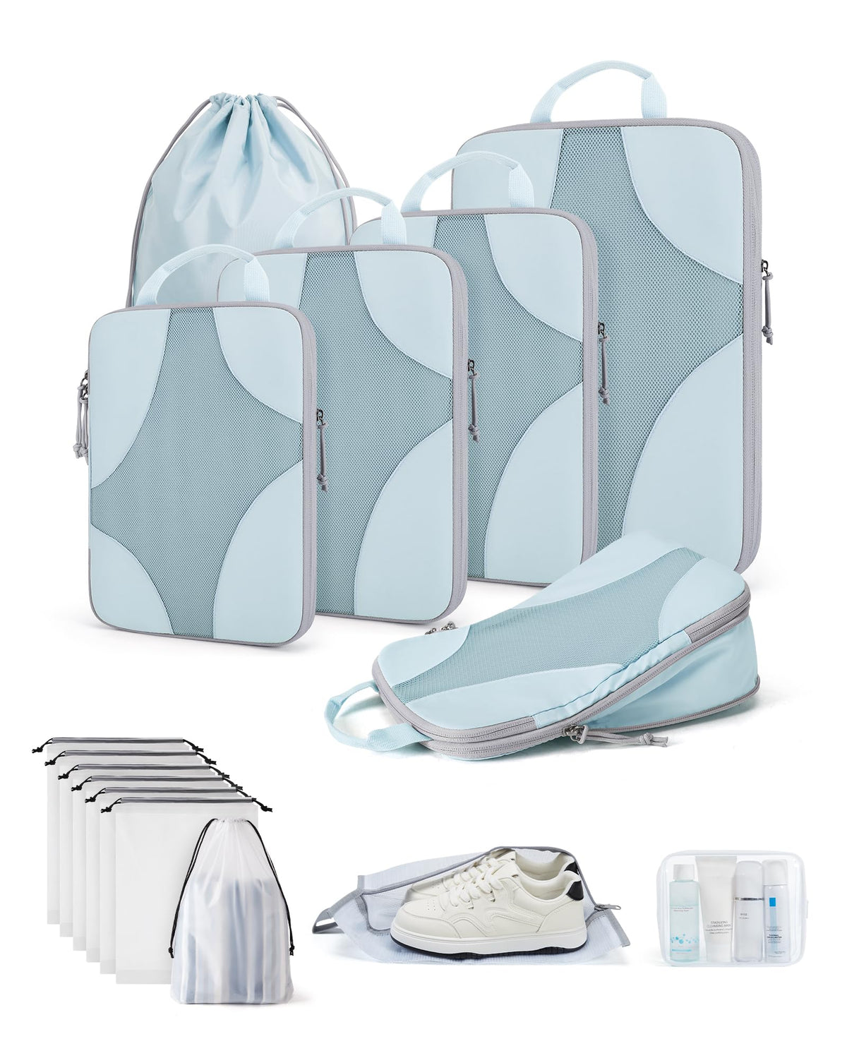 Bagsmart Compression Packing Cubes, Travel Bag Cruise Ship Essentials