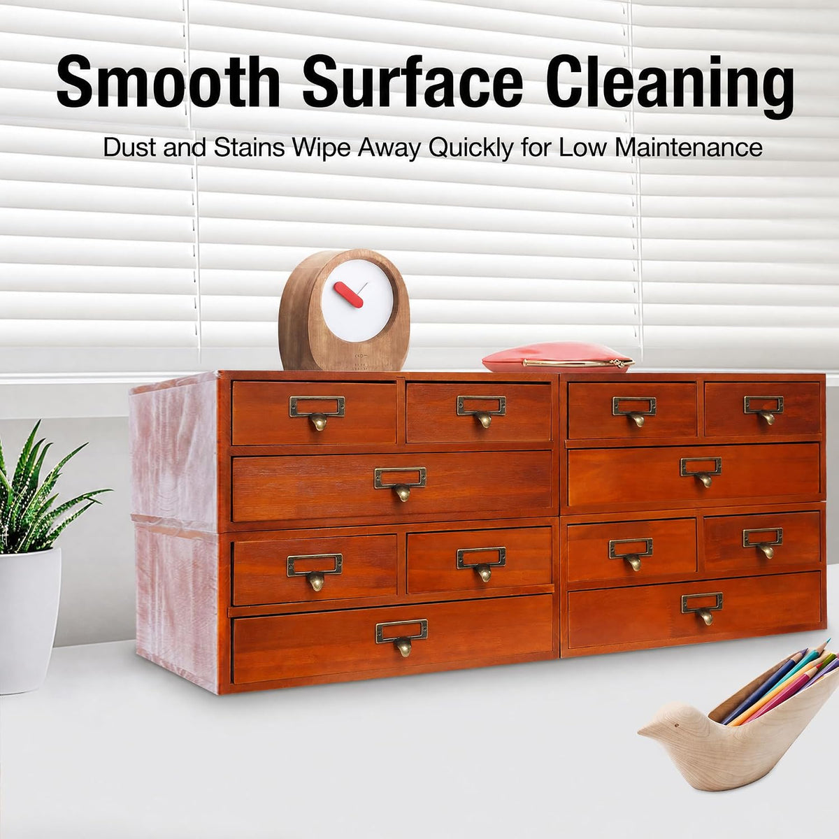 4 Pack Desktop Apothecary Cabinet Storage Cabinet for Tabletop