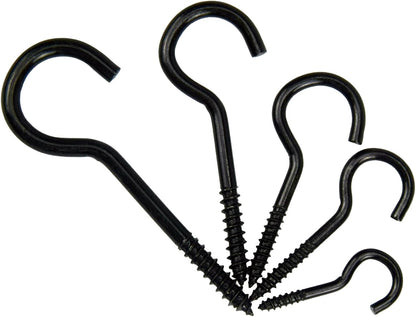 125 Pcs Small Screw Hooks, 5 Sizes Ceiling Hook for Hanging Plants