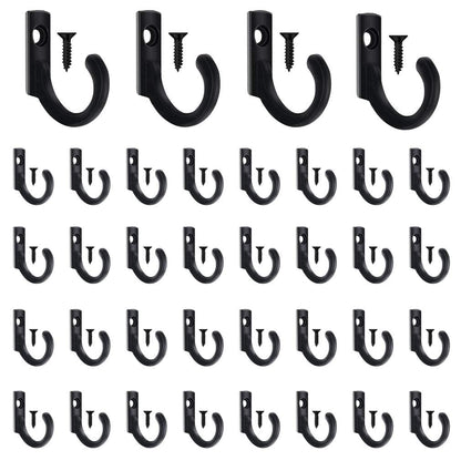 58 Pieces Key Hooks, Small Hooks, Black