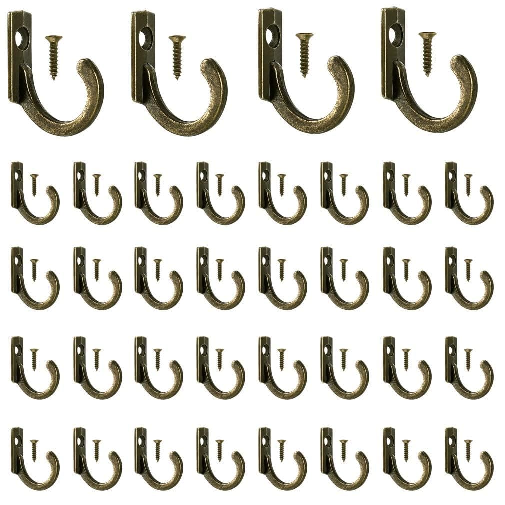 58 Pieces Key Hooks, Small Hooks, Black