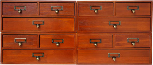 4 Pack Desktop Apothecary Cabinet Storage Cabinet for Tabletop