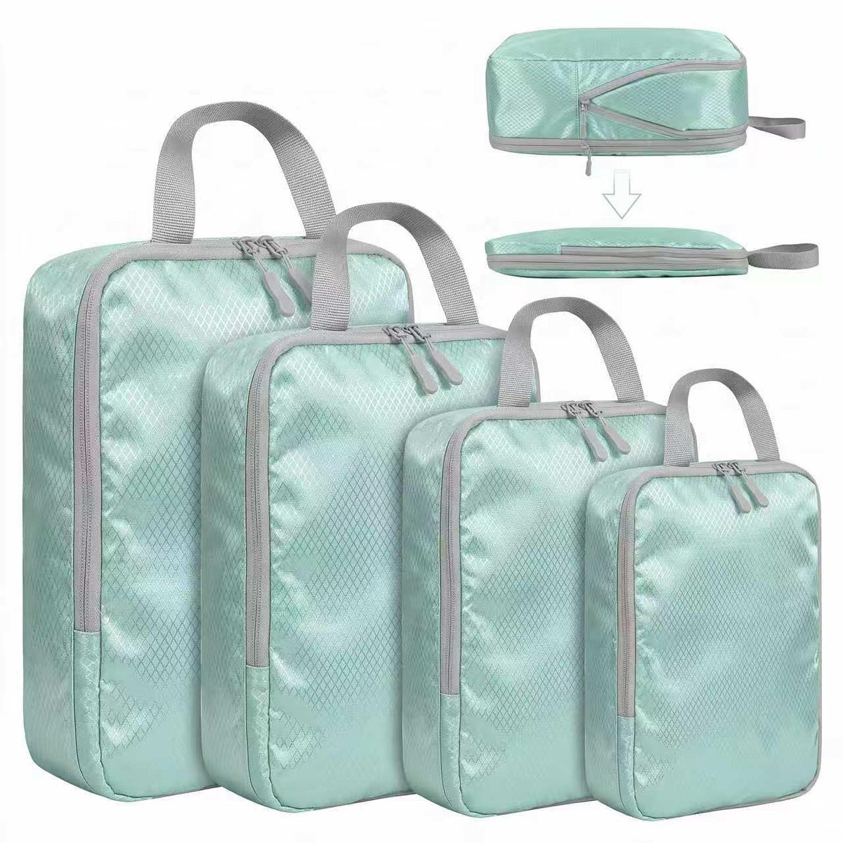 LANSKLBD 6/8 Set Packing Cubes for Suitcases Travel Luggage Packing Organizers,Travel Accessories Essentials Luggage Organizer with Shoe/Tioletry/Laundry Bag (Beige, 8 set)