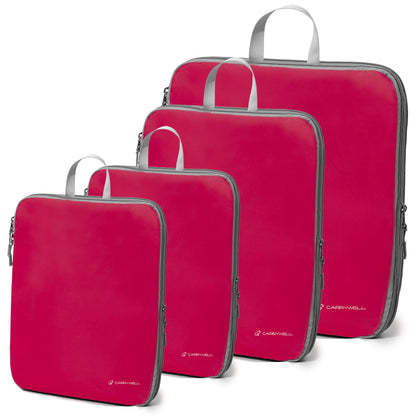 (Not Made In China) 8 Piece Packing Cube Set, Luggage Organizer Bags for Suitcases, Travel Bags, Space Saving Clothes Organizers for Carry On and Checked Luggage