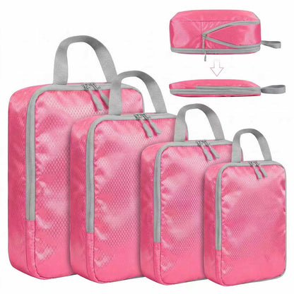 LANSKLBD 6/8 Set Packing Cubes for Suitcases Travel Luggage Packing Organizers,Travel Accessories Essentials Luggage Organizer with Shoe/Tioletry/Laundry Bag (Beige, 8 set)