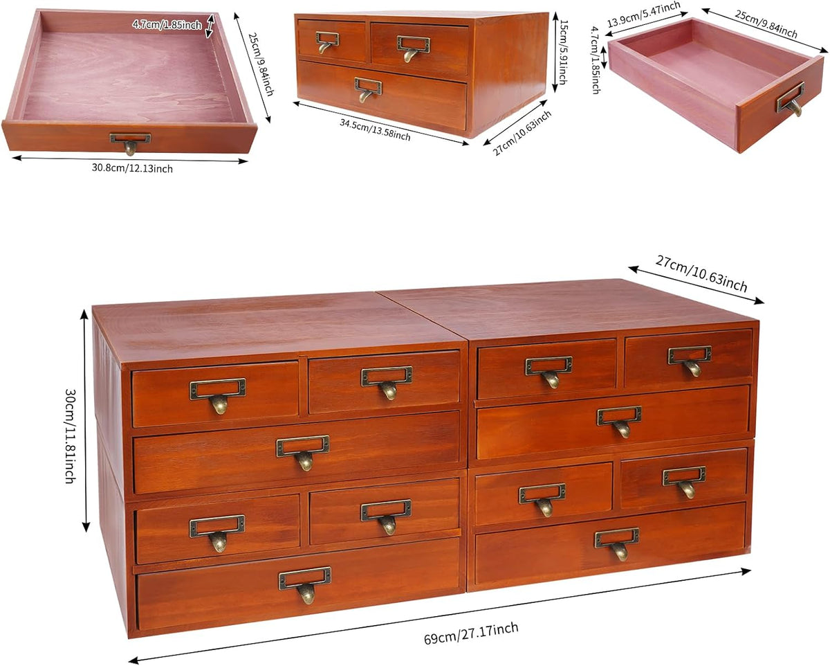 4 Pack Desktop Apothecary Cabinet Storage Cabinet for Tabletop