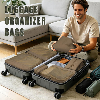 ZOMFELT 6 Pcs Packing Cubes for Travel Cubes & Sturdy Packing Organizers