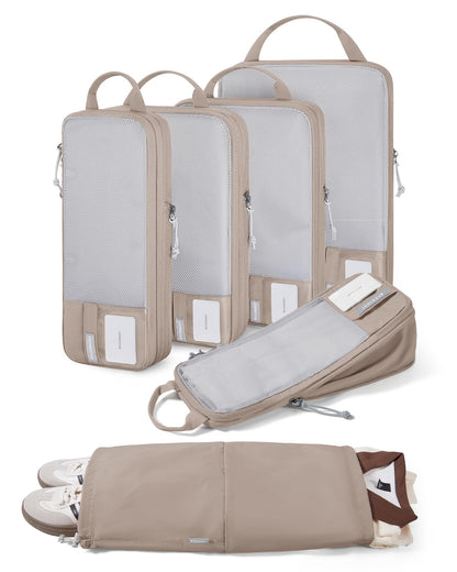 BAGSMART Compression Packing Cubes for Travel Essentials