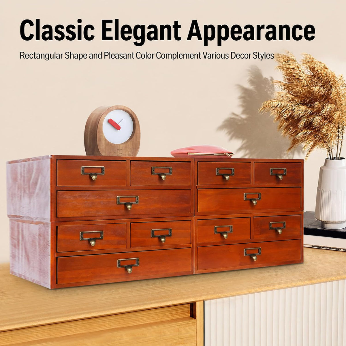 4 Pack Desktop Apothecary Cabinet Storage Cabinet for Tabletop