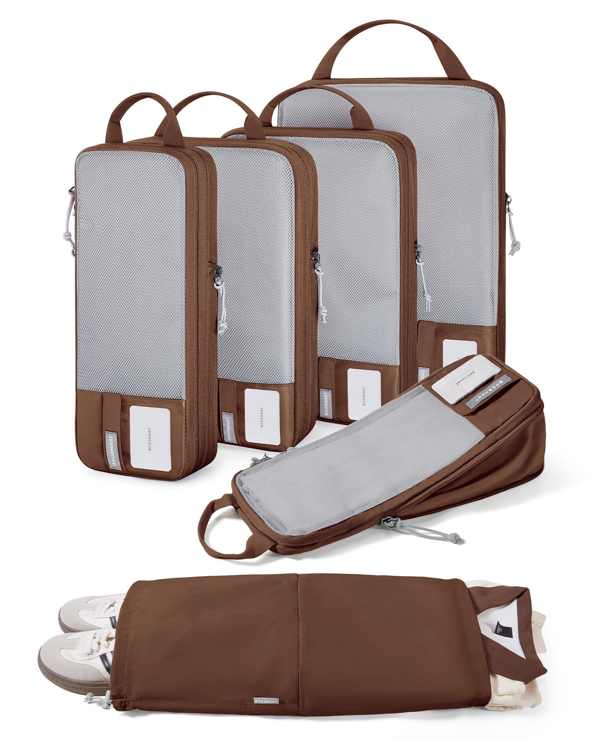 BAGSMART Compression Packing Cubes for Travel Essentials