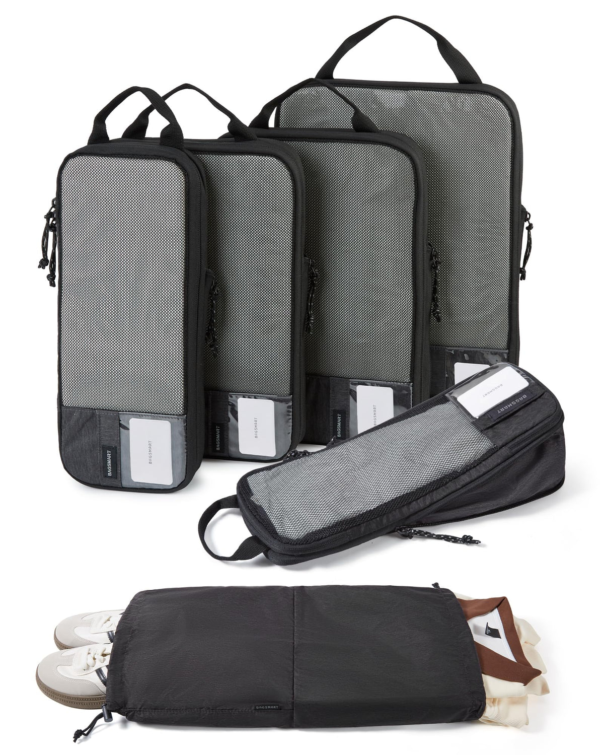 BAGSMART Compression Packing Cubes for Travel Essentials