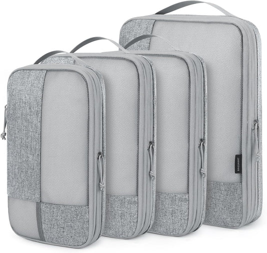 BAGSMART Compression Packing Cubes for Travel, Nylon Luggage Organizer Bags