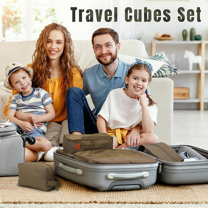 ZOMFELT 6 Pcs Packing Cubes for Travel Cubes & Sturdy Packing Organizers