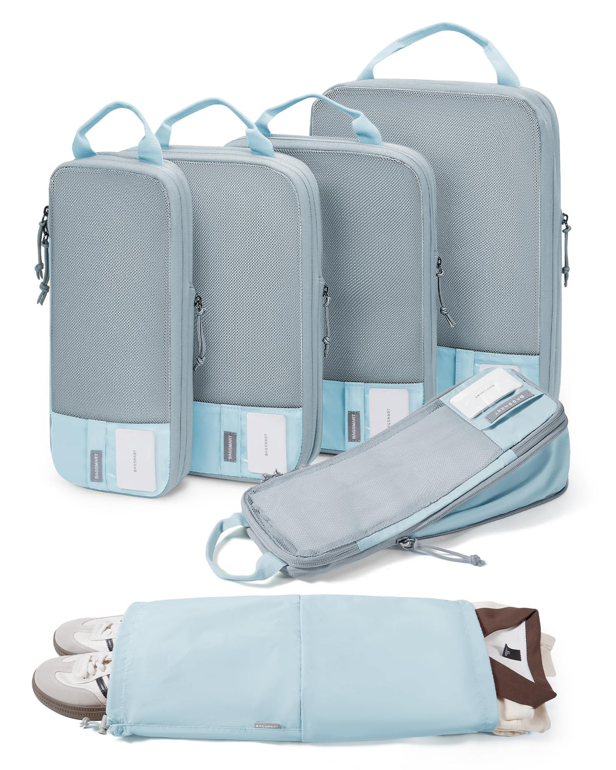BAGSMART Compression Packing Cubes for Travel Essentials