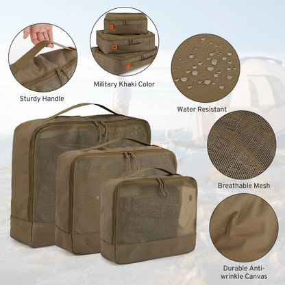 ZOMFELT 6 Pcs Packing Cubes for Travel Cubes & Sturdy Packing Organizers