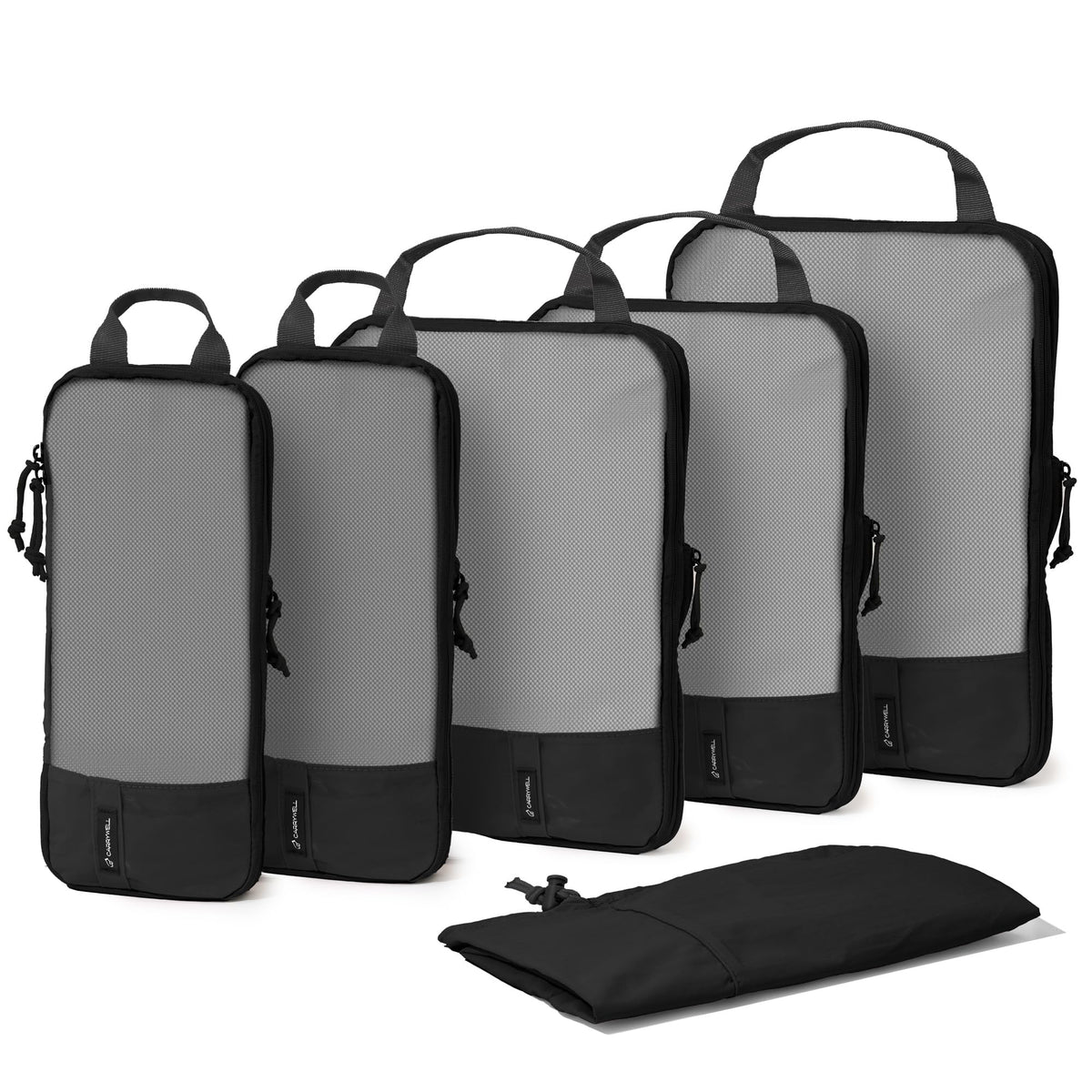 (Not Made In China) 8 Piece Packing Cube Set, Luggage Organizer Bags for Suitcases, Travel Bags, Space Saving Clothes Organizers for Carry On and Checked Luggage