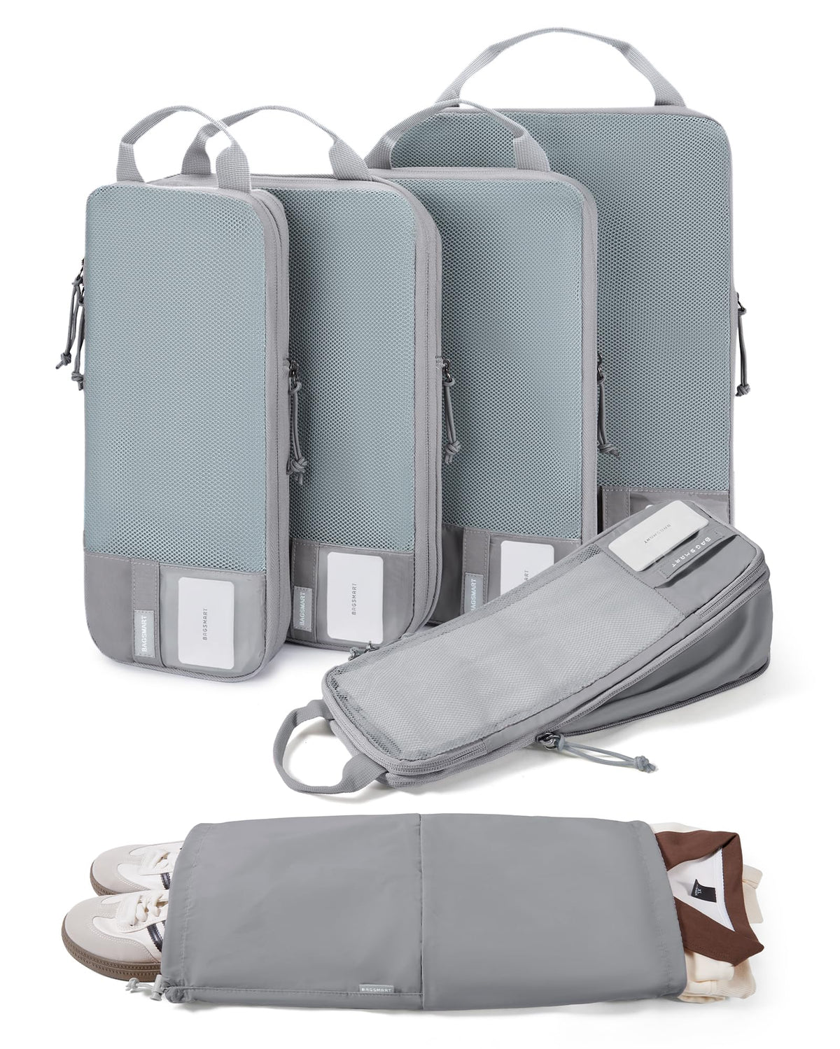 BAGSMART Compression Packing Cubes for Travel Essentials