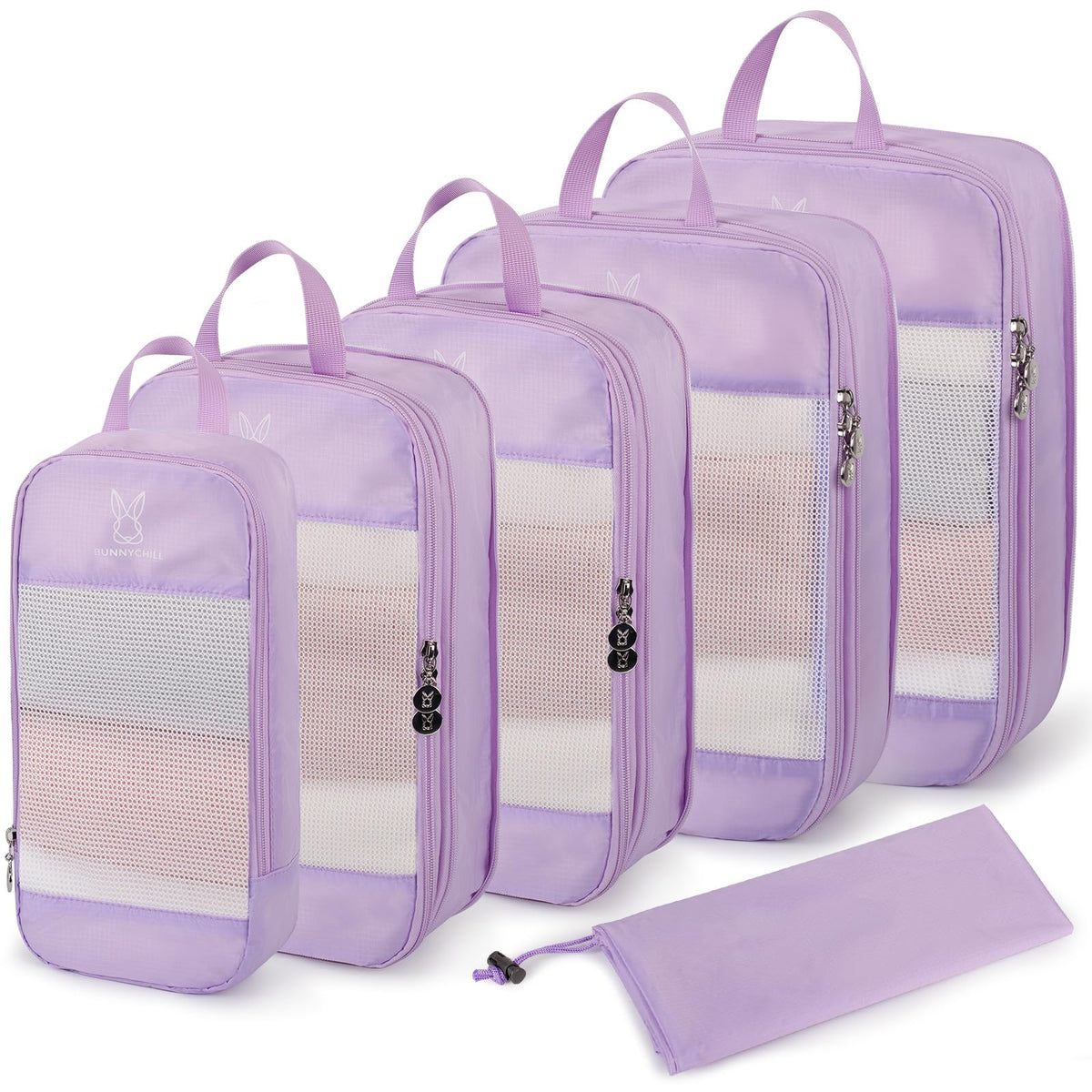 6/8 Set Space Saving Compression Packing Cubes Lightweight Packing Cube