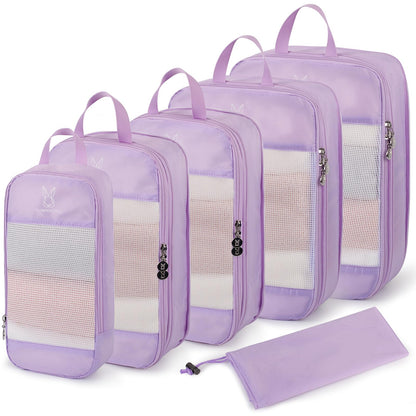 6/8 Set Space Saving Compression Packing Cubes Lightweight Packing Cube