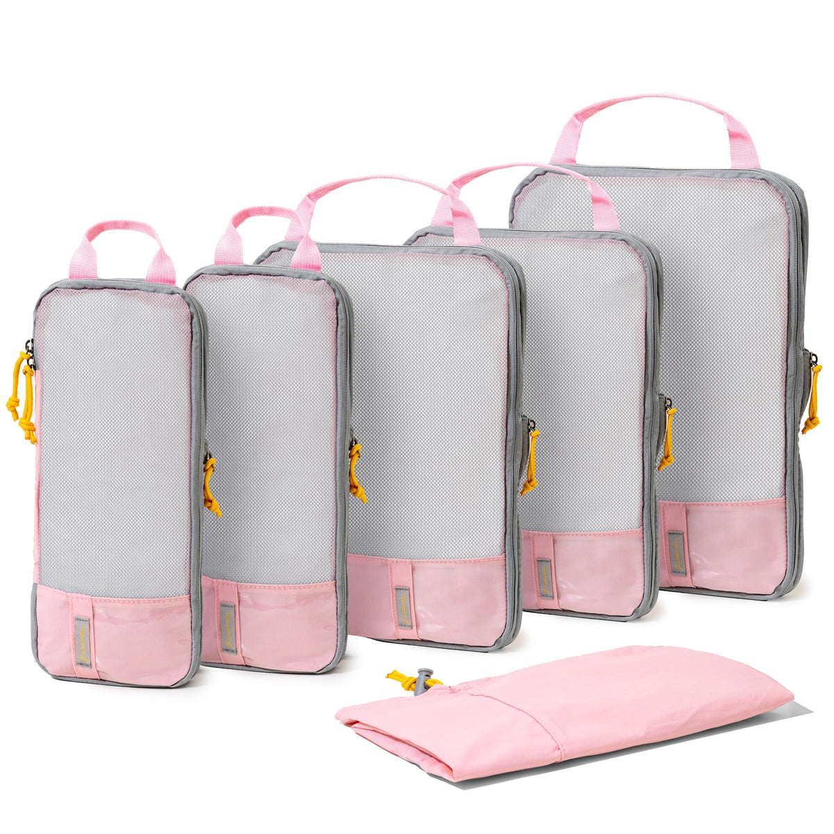(Not Made In China) 8 Piece Packing Cube Set, Luggage Organizer Bags for Suitcases, Travel Bags, Space Saving Clothes Organizers for Carry On and Checked Luggage