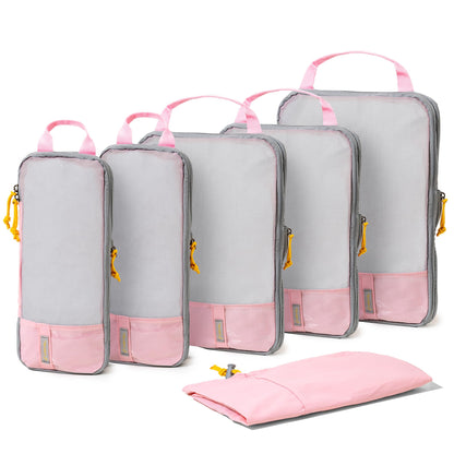 (Not Made In China) 8 Piece Packing Cube Set, Luggage Organizer Bags for Suitcases, Travel Bags, Space Saving Clothes Organizers for Carry On and Checked Luggage