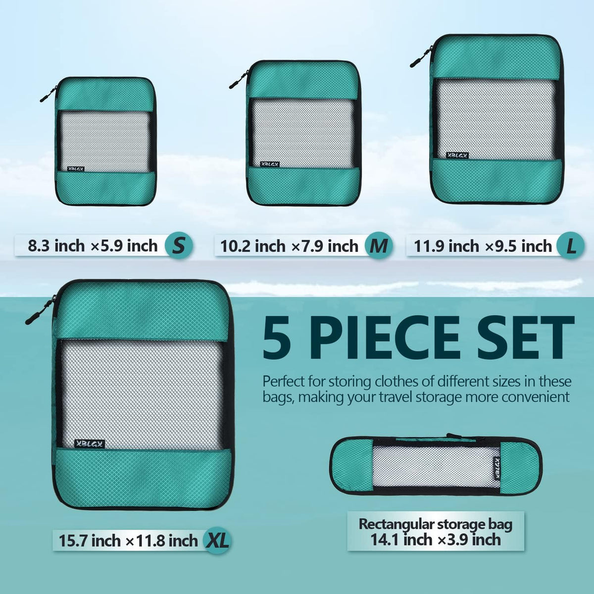 Compression Packing Cubes for Suitcases,Travel Essentials, Lightweight Luggage Organizer Bags, Travel Cubes for Carry on