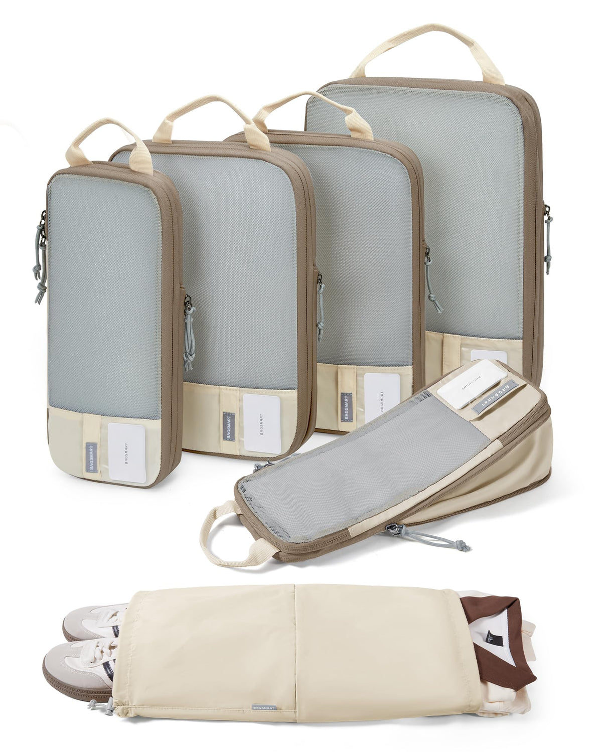 BAGSMART Compression Packing Cubes for Travel Essentials