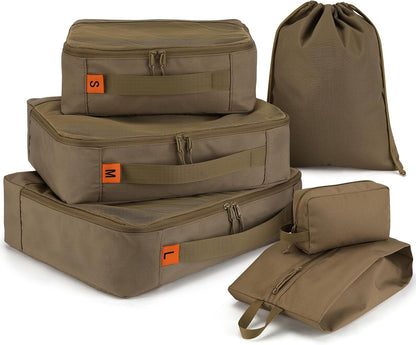 ZOMFELT 6 Pcs Packing Cubes for Travel Cubes & Sturdy Packing Organizers