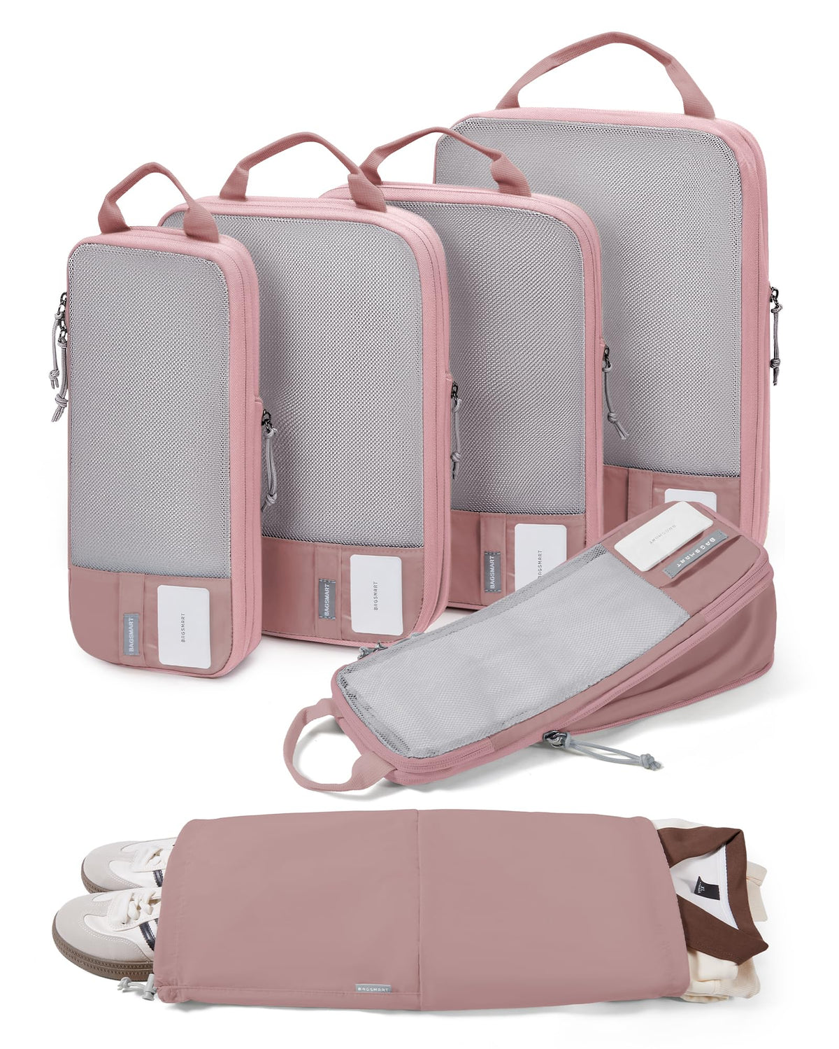 BAGSMART Compression Packing Cubes for Travel Essentials