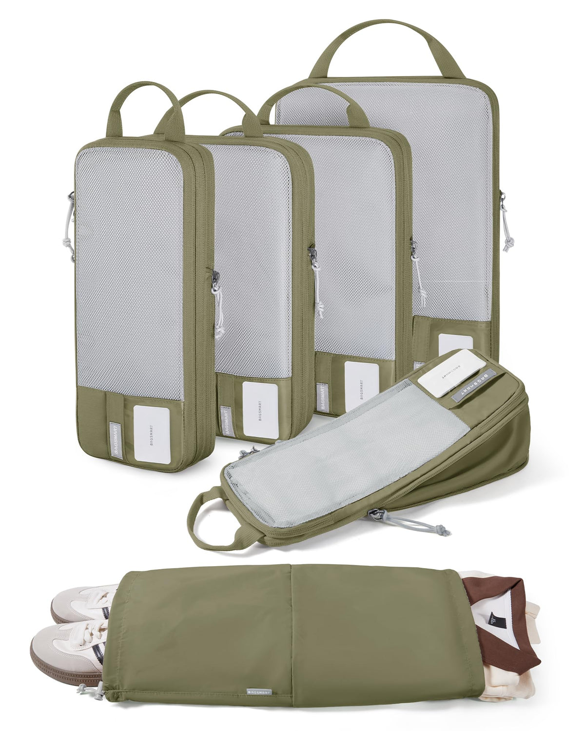 BAGSMART Compression Packing Cubes for Travel Essentials