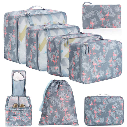 BAGAIL 8 Set Packing Cubes Luggage Packing Organizers for Travel Accessories-Matcha Green
